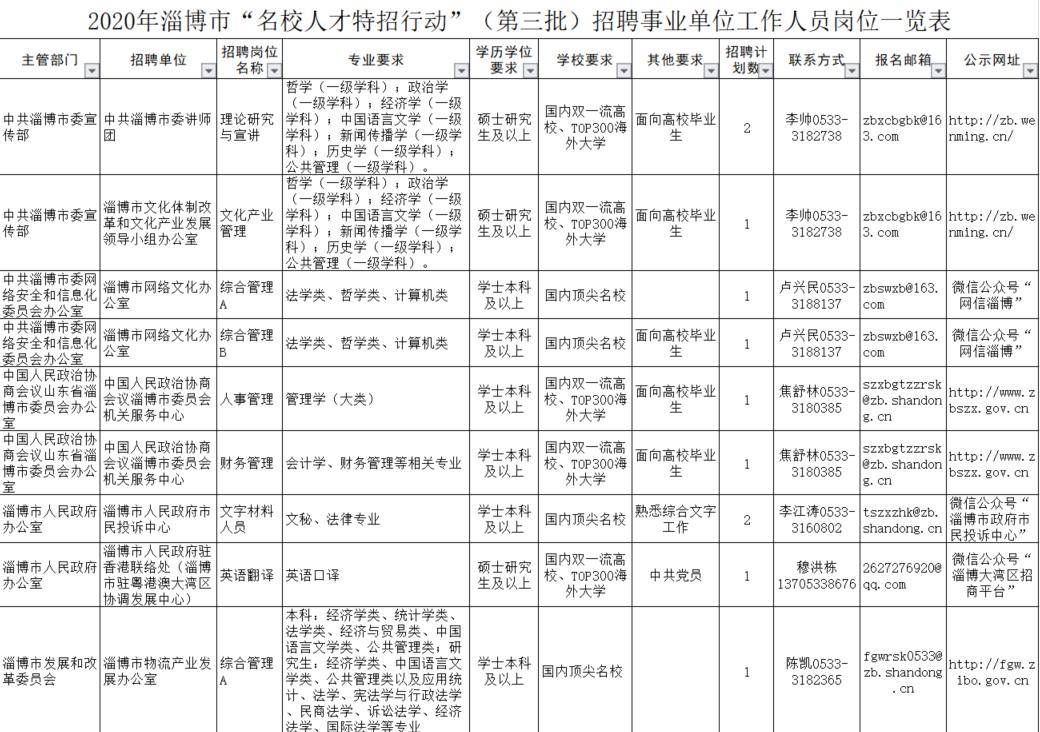 周村区数据和政务服务局招聘启事概览